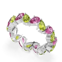 Twisted Pear Shape Eternity Taya Band