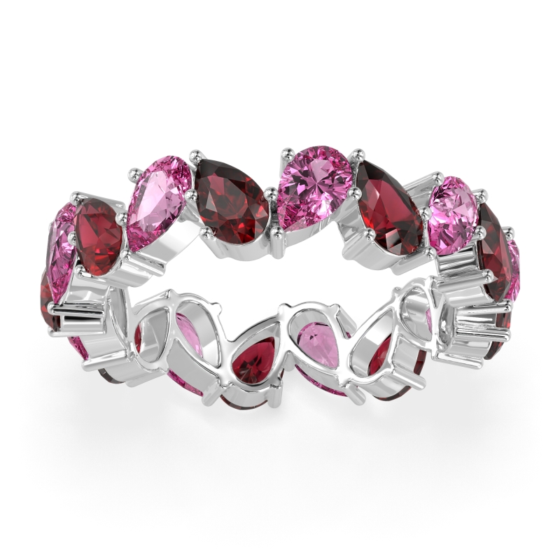 Twisted Pear Shape Eternity Taya Band