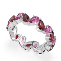 Twisted Pear Shape Eternity Taya Band