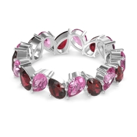 Twisted Pear Shape Eternity Taya Band