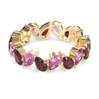 Twisted Pear Shape Eternity Taya Band