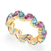 Twisted Pear Shape Eternity Taya Band