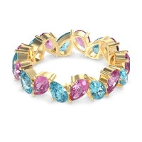 Twisted Pear Shape Eternity Taya Band