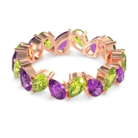 Twisted Pear Shape Eternity Taya Band