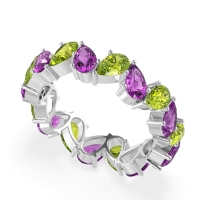 Twisted Pear Shape Eternity Taya Band