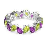 Twisted Pear Shape Eternity Taya Band