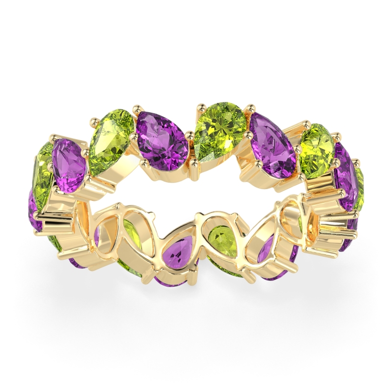 Twisted Pear Shape Eternity Taya Band