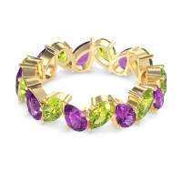 Twisted Pear Shape Eternity Taya Band