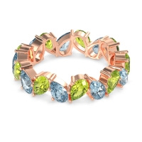 Twisted Pear Shape Eternity Taya Band