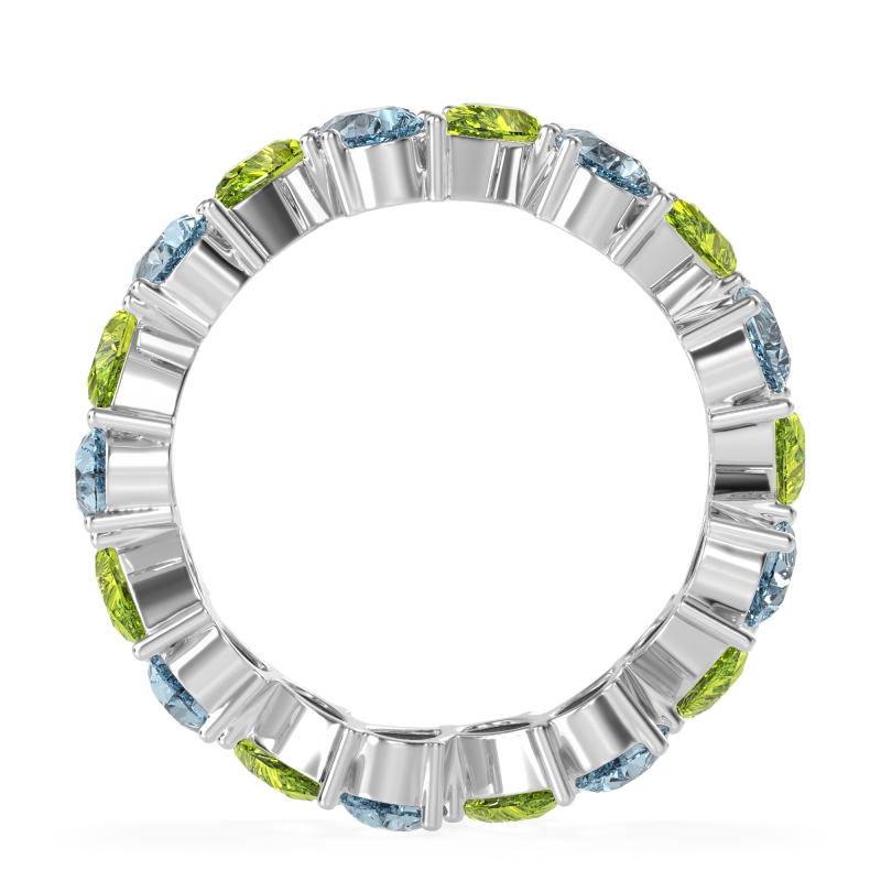 Twisted Pear Shape Eternity Taya Band