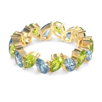 Twisted Pear Shape Eternity Taya Band