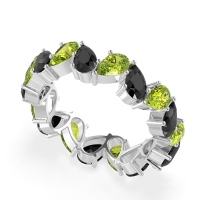 Twisted Pear Shape Eternity Taya Band