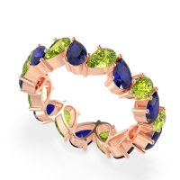 Twisted Pear Shape Eternity Taya Band