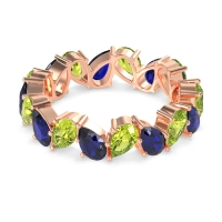 Twisted Pear Shape Eternity Taya Band