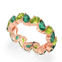 Twisted Pear Shape Eternity Taya Band