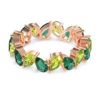 Twisted Pear Shape Eternity Taya Band