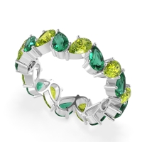 Twisted Pear Shape Eternity Taya Band