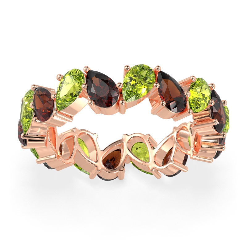 Twisted Pear Shape Eternity Taya Band