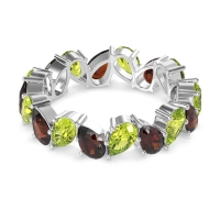 Twisted Pear Shape Eternity Taya Band