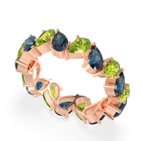 Twisted Pear Shape Eternity Taya Band