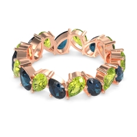 Twisted Pear Shape Eternity Taya Band