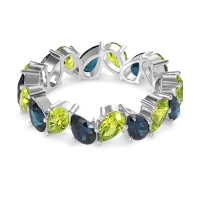 Twisted Pear Shape Eternity Taya Band