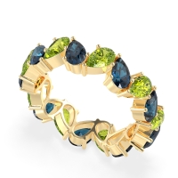 Twisted Pear Shape Eternity Taya Band