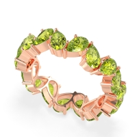 Twisted Pear Shape Eternity Taya Band