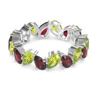 Twisted Pear Shape Eternity Taya Band