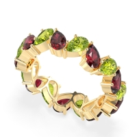 Twisted Pear Shape Eternity Taya Band