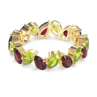 Twisted Pear Shape Eternity Taya Band