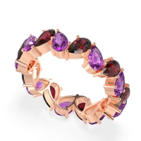 Twisted Pear Shape Eternity Taya Band