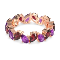 Twisted Pear Shape Eternity Taya Band