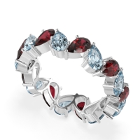 Twisted Pear Shape Eternity Taya Band