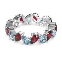 Twisted Pear Shape Eternity Taya Band