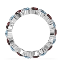 Twisted Pear Shape Eternity Taya Band