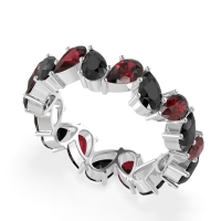 Twisted Pear Shape Eternity Taya Band