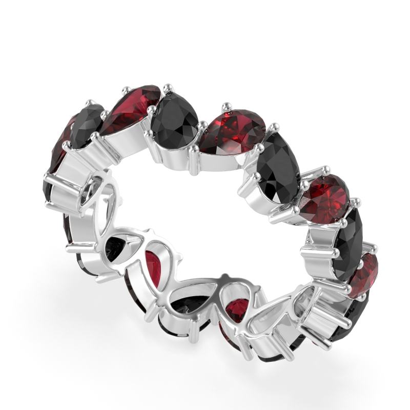 Twisted Pear Shape Eternity Taya Band