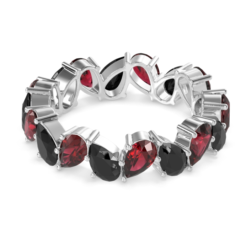 Twisted Pear Shape Eternity Taya Band