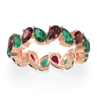 Twisted Pear Shape Eternity Taya Band