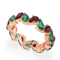 Twisted Pear Shape Eternity Taya Band