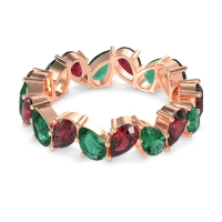 Twisted Pear Shape Eternity Taya Band