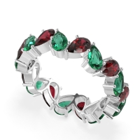 Twisted Pear Shape Eternity Taya Band