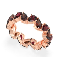 Twisted Pear Shape Eternity Taya Band