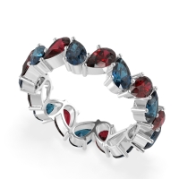 Twisted Pear Shape Eternity Taya Band