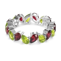 Twisted Pear Shape Eternity Taya Band