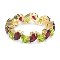 Twisted Pear Shape Eternity Taya Band