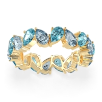 Twisted Pear Shape Eternity Taya Band