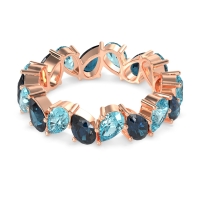 Twisted Pear Shape Eternity Taya Band