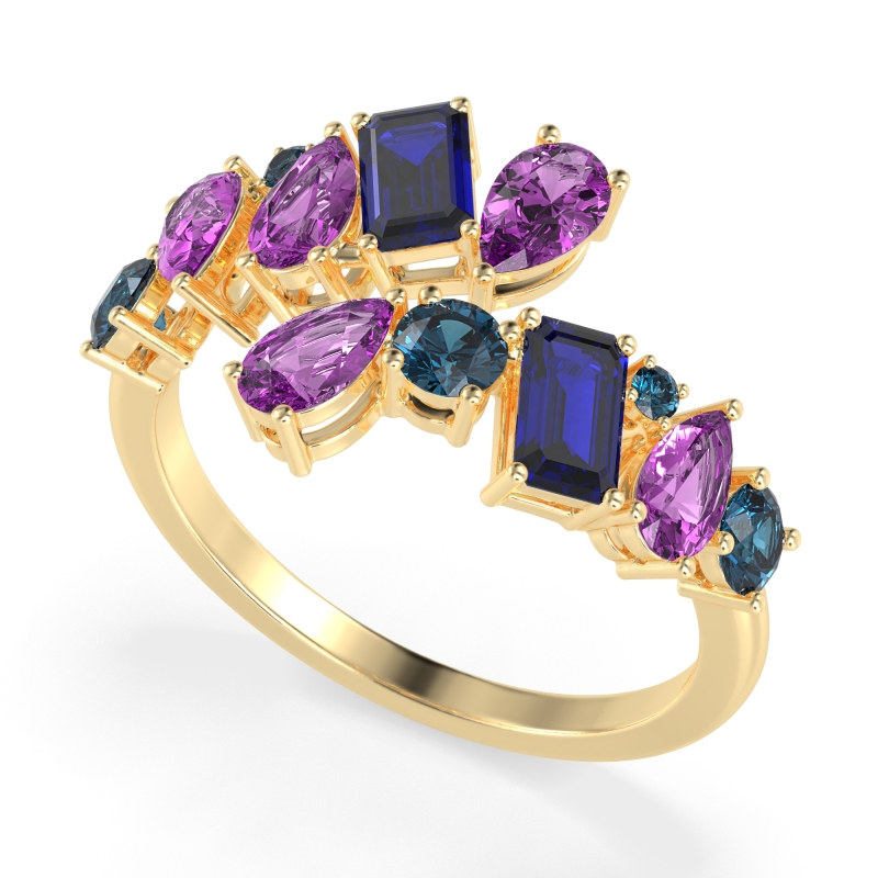 Fashion Multi-Shape Split Shank Garvi Band